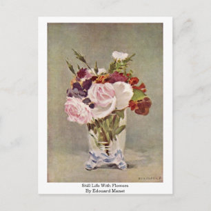Carte Postale La Vie Toujours Avec Les Fleurs D'Edouard Manet