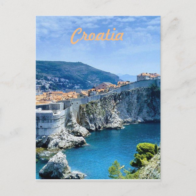 Carte Postale La vieille ville de Dubrovnik (Devant)