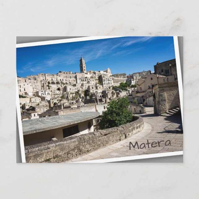 Carte Postale La vieille ville de Sassi di Matera (Devant)