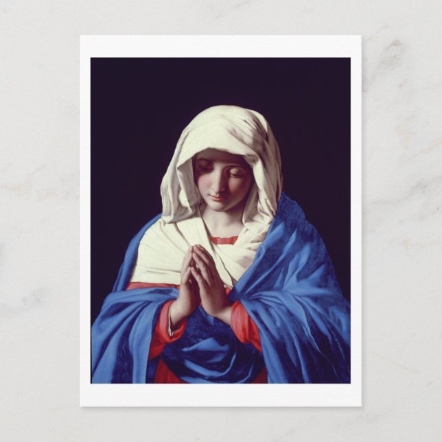 Carte Postale La Vierge dans la prière, 1640-50 (huile sur toile (Devant)