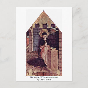 Carte Postale La Vierge De L'Annonciation De Carlo Crivelli