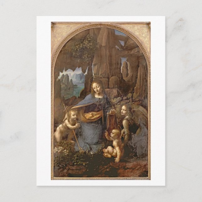 Carte Postale La Vierge des Rochers (Devant)