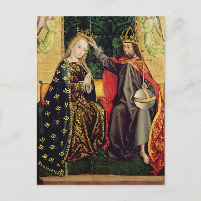 Carte Postale La Vierge enchantée, de l'autel du Dôme, 1499 (Devant)
