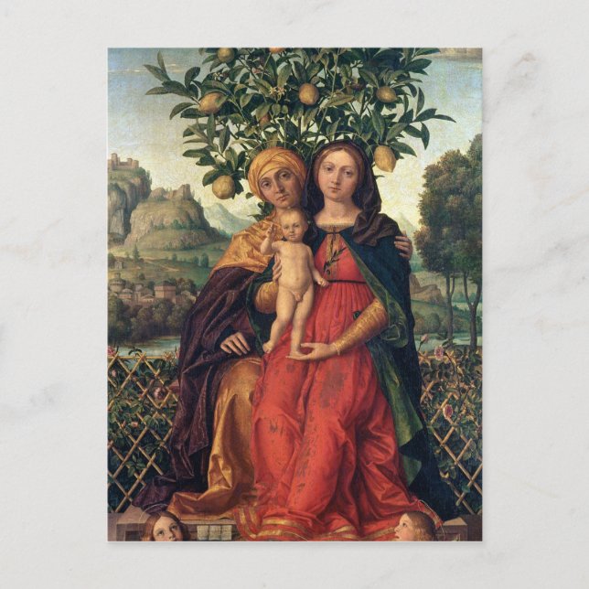 Carte Postale La Vierge et l'Enfant avec Sainte Anne, 1510-18 (Devant)