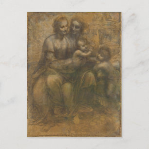 Carte Postale La Vierge et l'Enfant avec Sainte Anne et Saint Jo