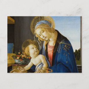 Carte Postale La Vierge et l'enfant par Sandro Botticelli