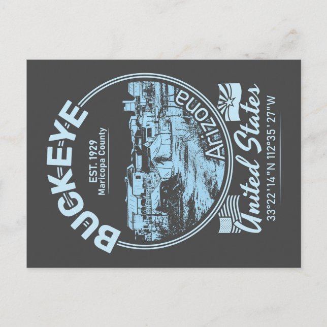 CARTE POSTALE LA VILLE DE BUCKEYE ARIZONA (Devant)