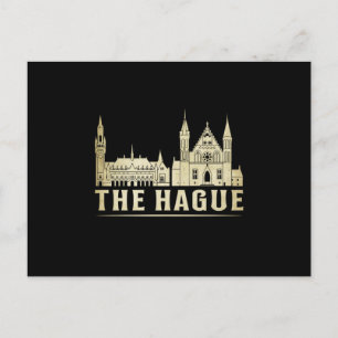 Carte Postale La Ville de La Haye Skyline Voyage Drôle cadeau