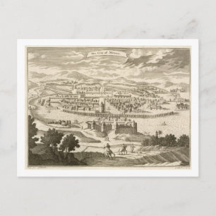 Carte Postale La ville de Mexico, 1723 (gravure)