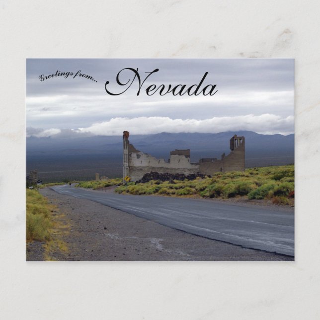 Carte Postale La ville fantôme de Rhyolite Nevada (Devant)