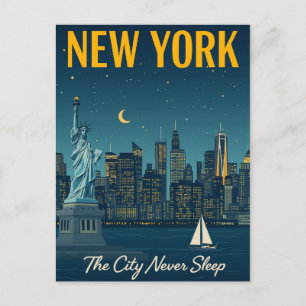 Carte Postale La ville ne dort jamais Voyage à New York
