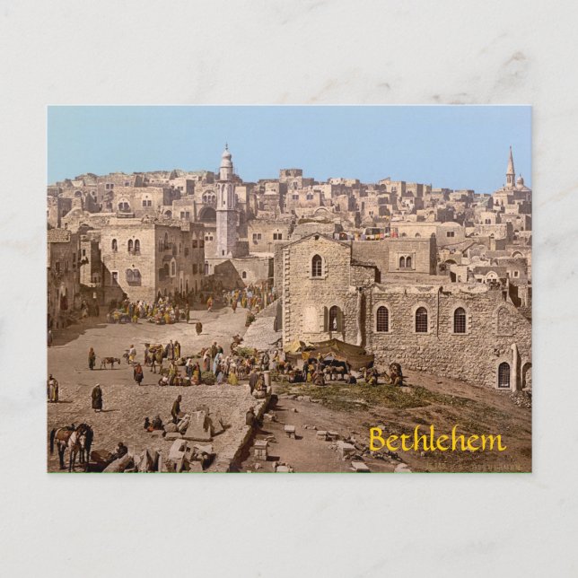 Carte Postale La Ville Sainte De Bethléem (Devant)