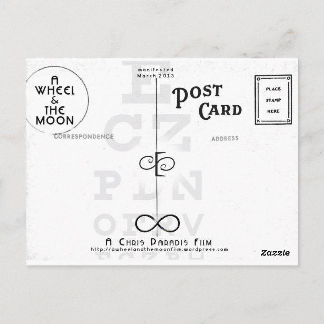 CARTE POSTALE LA VISION DE LA ROUE DE NORMAN (Dos)