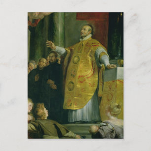 Carte Postale La vision de saint Ignace de Loyola
