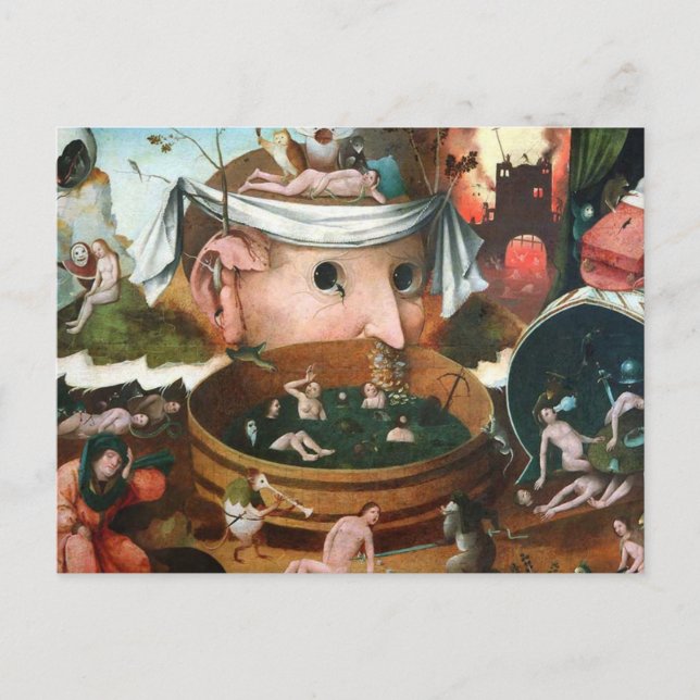 Carte Postale La Vision De Tondal - Hieronymus Bosch (Devant)