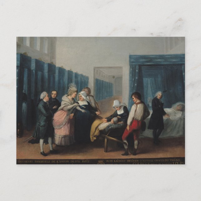 Carte Postale La visite de Monsieur et Madame Necker (Devant)