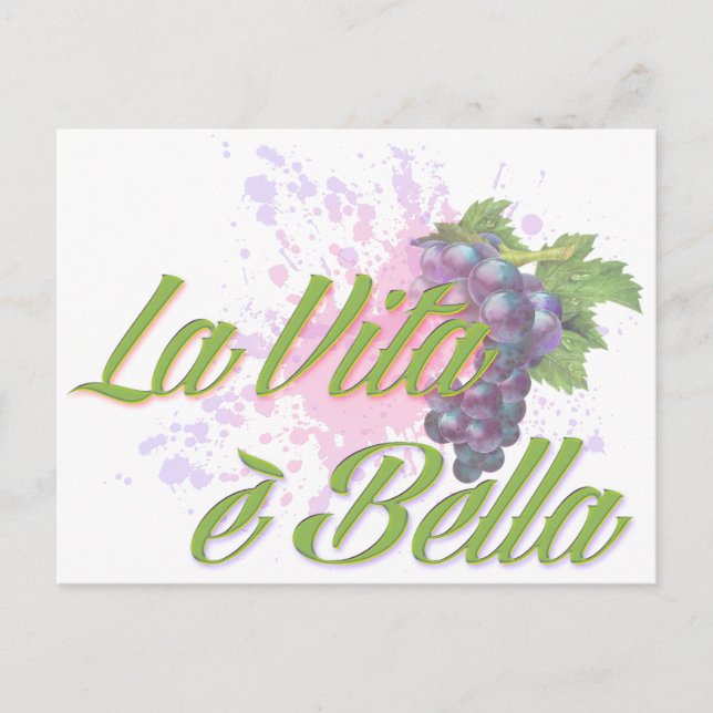 Carte Postale La Vita e' Bella (Devant)