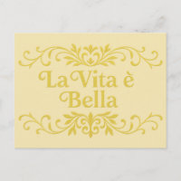 La Vita è Bella – Citation de vie italienne élégan