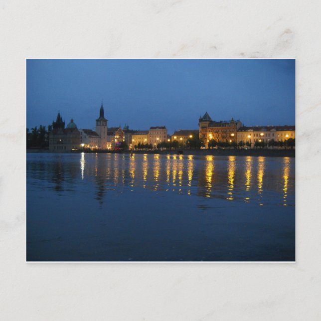 Carte Postale La Vltava la nuit (Devant)