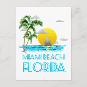 Carte Postale La voile Miami Beach Floride