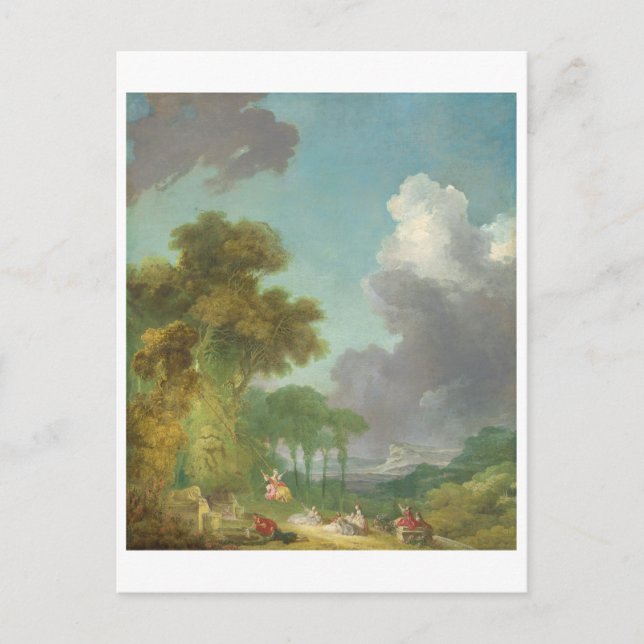 Carte Postale La voilure de Jean-Honore Fragonard (Devant)