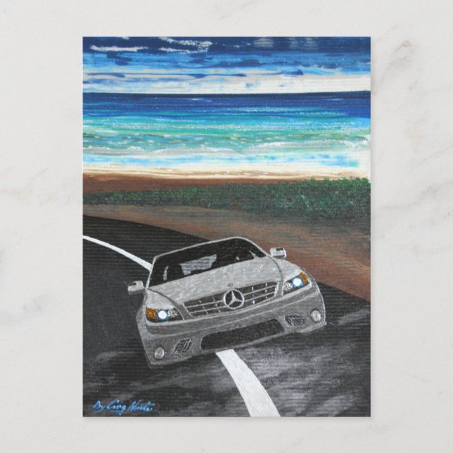 Carte Postale La voiture de Fred (Devant)
