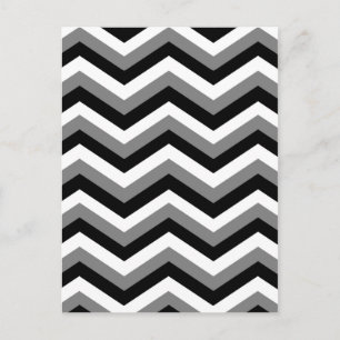 Carte Postale LA ZONE GRIE (un design zig zag) ~