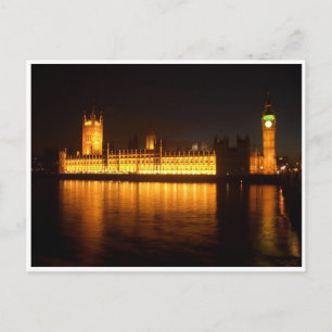 Carte Postale l'abbaye de westmister par nuit london uk