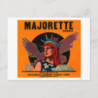 Label orange Majorette Terra Bella, CA