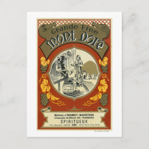 Carte Postale Label Vin Mont DoreEurope