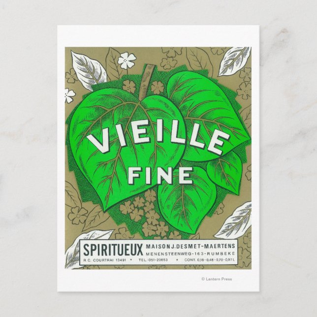 Carte Postale LabelEurope Vieille Vin fin (Devant)