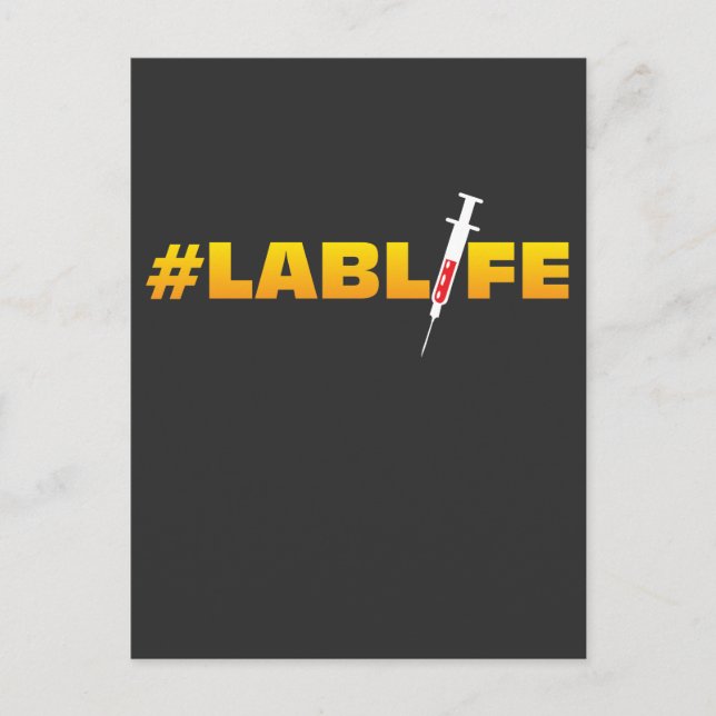 Carte Postale Laboratoire de la vie Recherche Chem Fun (Devant)