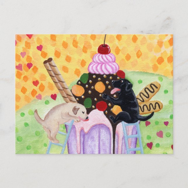 Carte Postale Laboratoires de crème glacée (Devant)