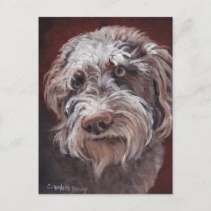 Carte postale Labradoodle Dog Art