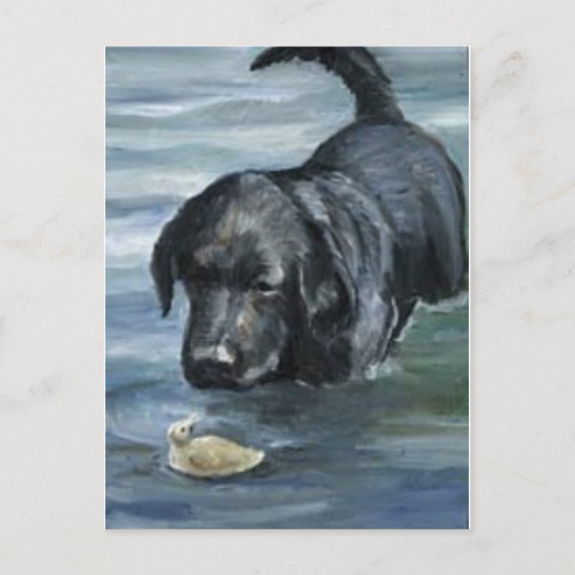 Carte postale "Labrador Retriever" Dog Art (Devant)