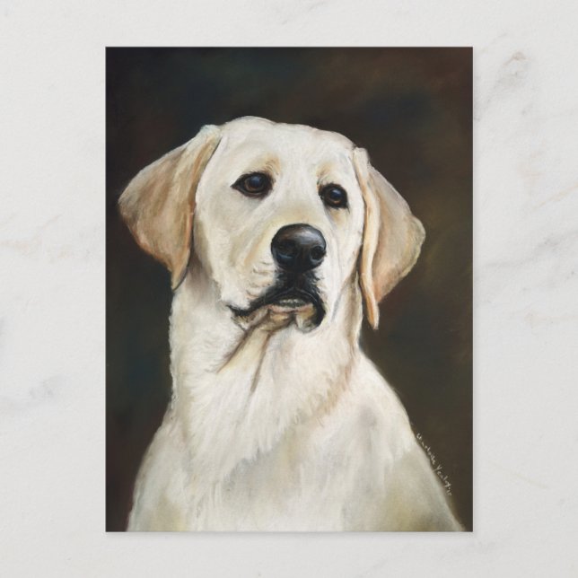 Carte postale Labrador Retriever Dog Art (Devant)