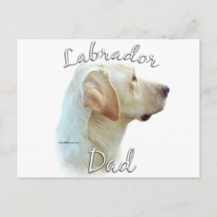 Carte Postale Labrador Retriever (jaune) Papa 2