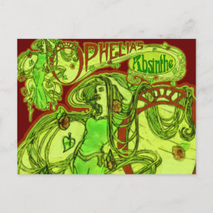 Carte Postale L'Absinthe d'Ophélie