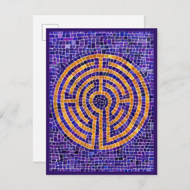 Carte postale LABYRINTH MOSAIC (Devant / Derrière)