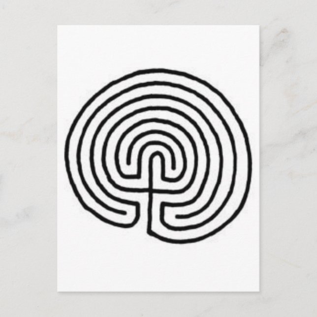 Carte Postale Labyrinthe (Devant)