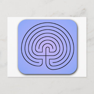 Carte Postale Labyrinthe classique