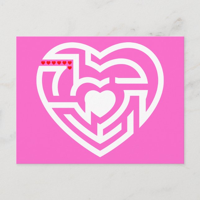Carte Postale labyrinthe d'amour (Devant)