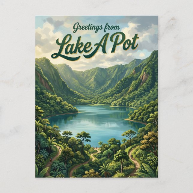 Carte Postale Lac A Pot Guinée Équatoriale (Devant)