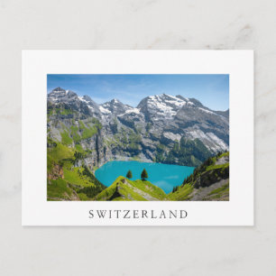 Carte Postale Lac alpin Oeschinensee en Suisse