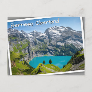 Carte Postale Lac alpin Oeschinensee en Suisse