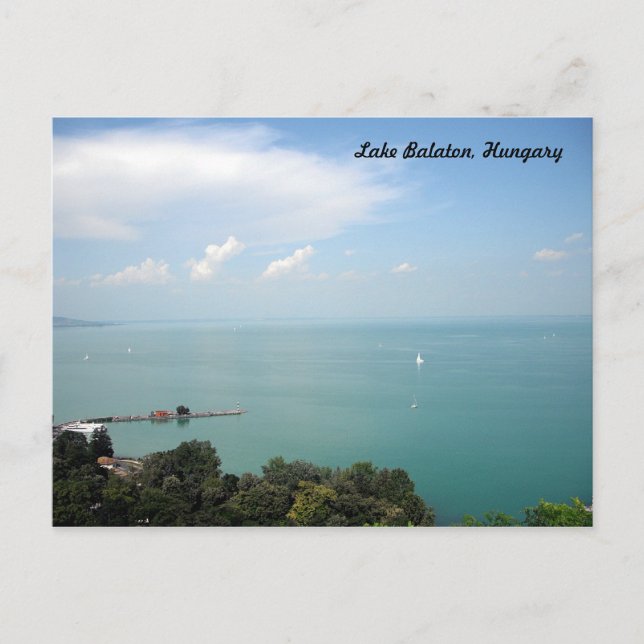 Carte Postale Lac Balaton, Hongrie (Devant)