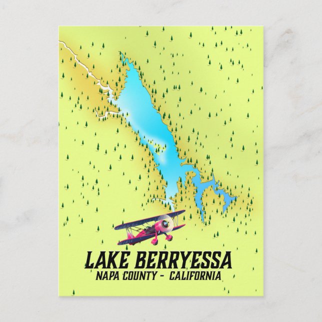 Carte Postale lac berryessa Napa Comté, Californie (Devant)