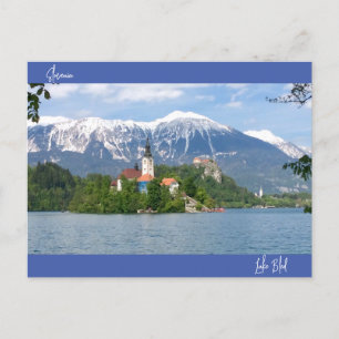 Carte Postale Lac Bled, Slovénie