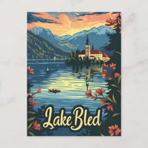 Carte Postale Lac Bled Slovénie
