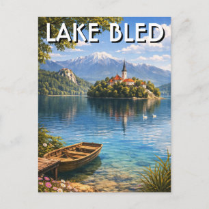 Carte Postale Lac Bled Slovénie